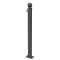 Ornamental bollard | Series 474B | � 76 mm | stationary, to be fixed by plugswith base plate 100 x 150 mm | without lock | with 1 eyelet
